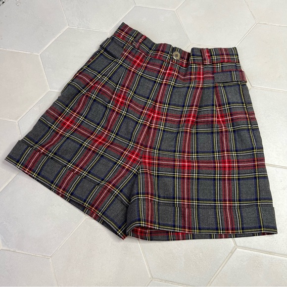 Tartan high waisted shorts - Picture 2 of 5